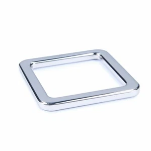 2 Anelli Rettangolari per Larghezza Nastro 30mm Argento - Foto 1 di 1