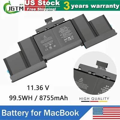 A1618 Battery For MacBook Pro 15''Retina A1398 Late 2013 Mid 2014 2015 99.5Wh US - Image 1 of 4