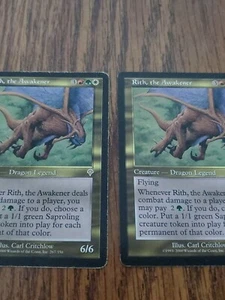 X1 Rith, el Despertador Invasión PLD Blanco Rojo Verde Raro MAGIA MTG TARJETA x1 - Imagen 1 de 2