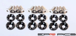 12x Anodizado Negro Billet Aluminio Guardabarros Arandela y Perno 180sx 200SX Skyline - Imagen 1 de 3