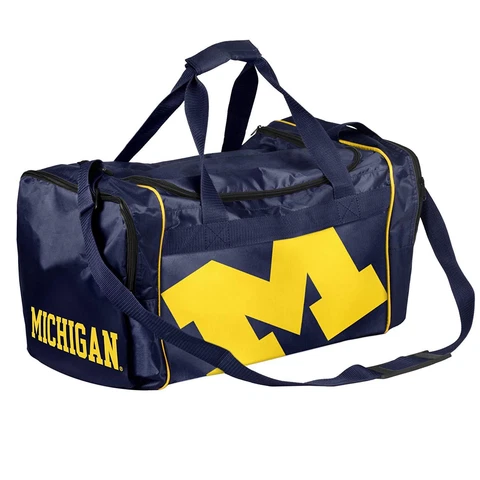 Michigan Wolverines Duffle Bag Gym Swimming Carry On Travel Luggage Tote NEW Cover