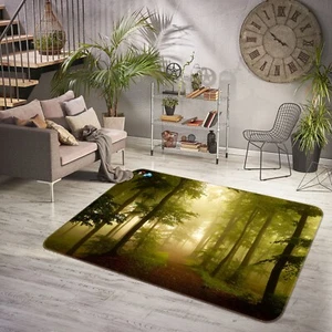 3D Wald Nebel Q10243 Spiel Rutschfest Matte Elegant Foto Teppich Panda 2023 - Bild 1 von 5