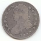 1820 Capped Bust Half Dollar, Vg-Fine Details