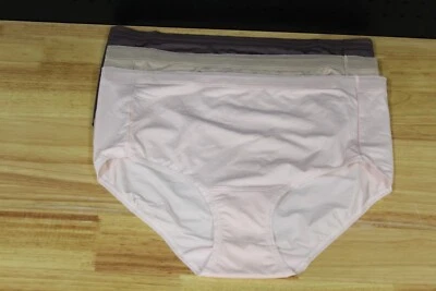 Breezies  3 Pair Comfort Air Effects Breathable Full Briefs-Pink-1X-A473398 - Image 1 of 4