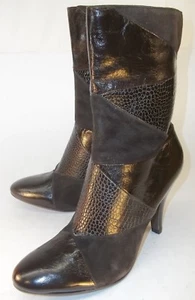 Stivaletti Nine West ALLYOURSO donna US 5,5 M pelle marrone scamosciata tacco 2819 - Foto 1 di 8