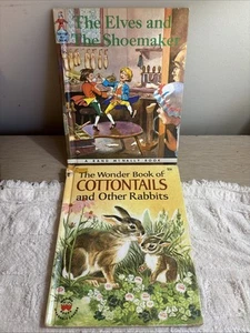 Lot of 2 Vtg 60s Tip Top Elf  & Wonder Book Cottontails Elves And Shoemaker - Picture 1 of 11
