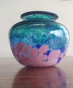 Stephen Morris Australian Hand Blown Art Glass Vase - Picture 1 of 5