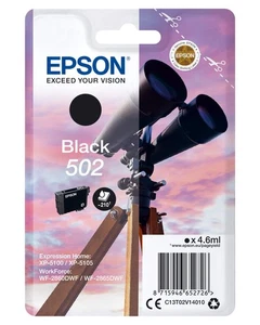 Lornetka Epson 502 czarna, oryginalny wkład atramentowy, XP-5100 XP-5105 XP-5150 XP-5 - Zdjęcie 1 z 3
