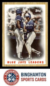1987 Topps #106 Blue Jays Leaders Toronto Blue Jays - Imagen 1 de 2