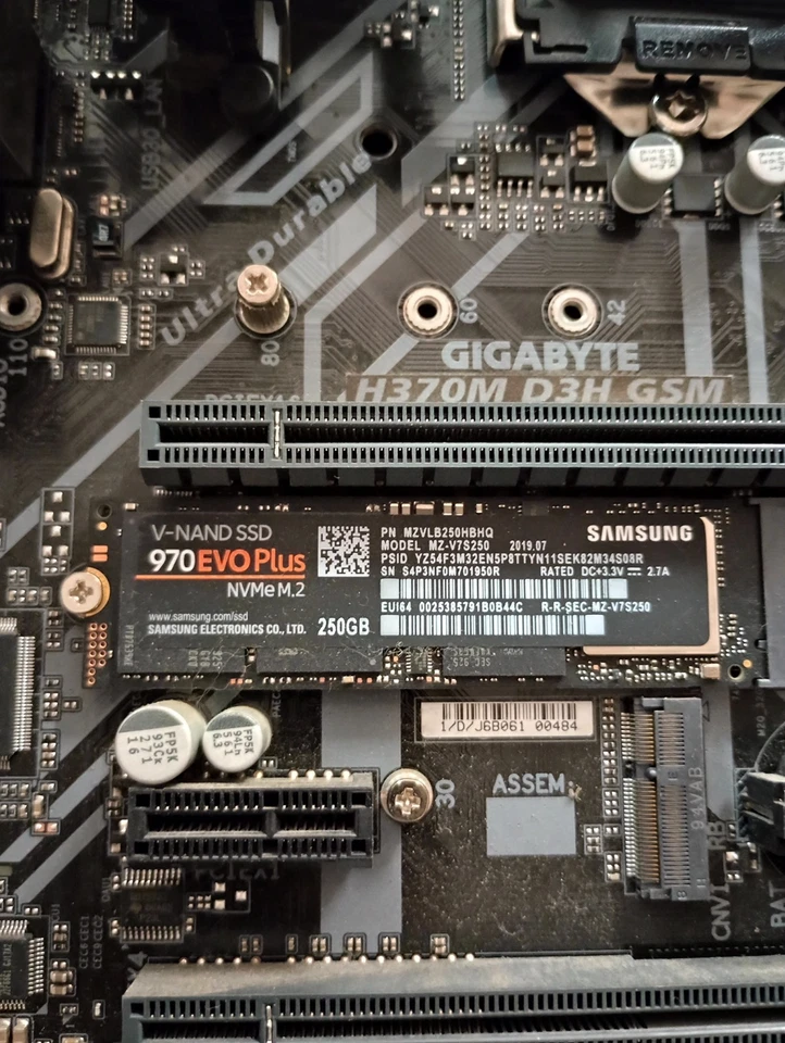 Samsung 250 GB SSD NVME M2. 970 EVO Plus V-NAND Drive MZ-V7S250 - Image 1 of 1