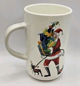 Taza de café árbol de Navidad Pottery Barn Santa - Imagen 1 de 4