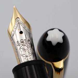 [Near mint] MONTBLANC Meisterstuck 146 Le Grand Fountain Pen 14K bicolor nib M - Picture 1 of 24