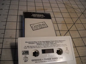 GENESIS - THREE SIDES LIVE - CASSETTE - 1982 - tested plays great - Picture 1 of 8