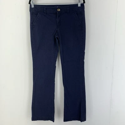American Eagle Mujer 6 Kick Boot Chino Pantalones Elastizados Vaquera Rodeo Bootcut Azul Foto 1 de 4