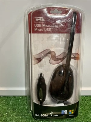 Micrófono USB de escritorio Cyber Acoustics CVL-1084 nuevo sellado PCvoiceLink DNCT Tech Foto 1 de 4