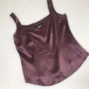 Jones New York Damen 4 Seide Satin lila aubergine ärmellos Top Shell Tank - Bild 1 von 6