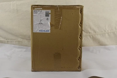 Kichler Everly 15.25 in. 1-Light Natural Brass Pendant Light Clear Glass 9735bk - Image 1 of 4