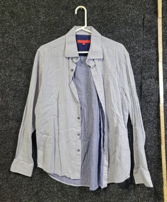 Report Collection Men's Blue Striped Long Sleeve Button Down Shirt Size Large - Image 1 of 4