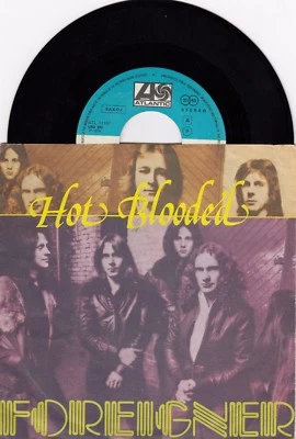 FOREIGNER HOT BLOODED / TRAMONTANE 1978 RECORD YUGOSLAVIA 7" PS - Image 1 of 2