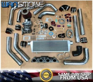 94-02 Honda Accord CL F22B F23A T3T4 .63 Turbo Kit Manifold Intercooler BOV CH - Picture 1 of 8