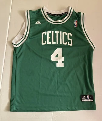 Camiseta De Colección Nate Robinson #4 Verde Casa Boston Celtics Niños Talla L Adidas Grande Foto 1 de 4