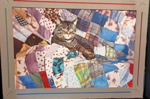 Colcha y alfombrilla Cat On Vintage S Woolley Print 31,5" X 23" - Imagen 1 de 8