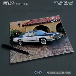 UNCIRCULATED 1980 Ford LTD & Crown Victoria REVISED Brochure #113 Jan 1980 - Picture 1 of 6
