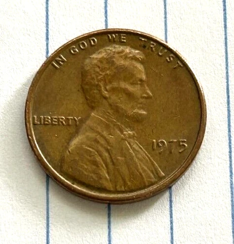 1975 Lincoln Memorial Penny with No Mint Mark Cover