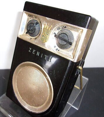 De Colección Zenith Royal  500  Tubeless Todos Los Transistores AM Radio Antiguo Funcionando COND. • 19.42€
