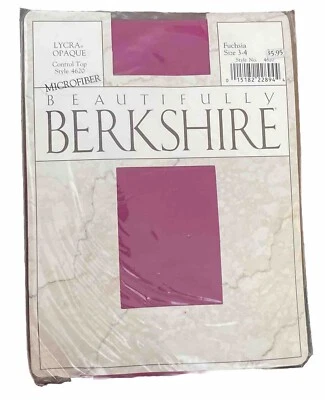 Hermosa parte superior de control Berkshire microfibra fucsia opaca 4620 talla 3-4 nueva Foto 1 de 3