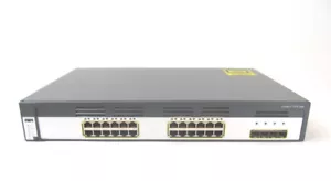 CISCO CATALYST 3750 24 PORT 3LAYER GIGABIT WS-C3750G-24TS-S GIGABIT SWITCH - Picture 1 of 1