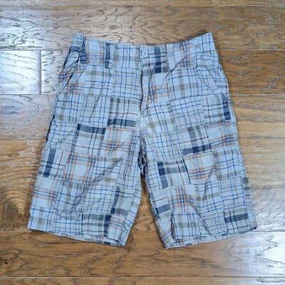 Bermudas a cuadros Urban Pipeline grises retazos Madras para hombre talla 32 x 12 Y2K Foto 1 de 4