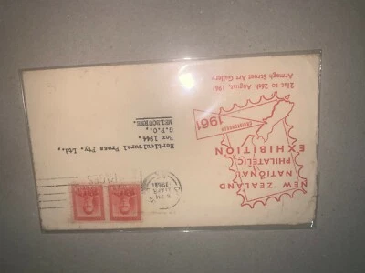 new zealand national philatelic exhibition 1961 fdc first day cover - Image 1 of 2
