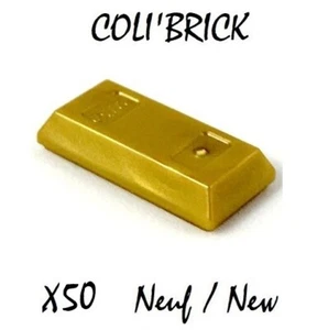 Lego 99563 - 50x Lingot OR / Minifig utensil ingot / bar - Pearl gold - NEUF - Imagen 1 de 1