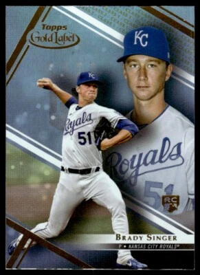 2021 Topps Gold Label Class 1 Brady Singer Kansas City Royals #58 R69 - Image 1 of 2