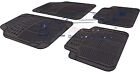 Front & Rear BLACK RUBBER Car Mats FOR SMART Fortwo Cabrio