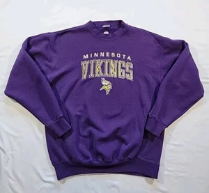 Minnesota Vikings Vintage NFL Pro Player 90s Sweatshirt Men's Medium Made In USA - Picture 1 of 9