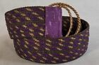 Emanuel Ungero Paris Purple Vintage Womens 90's Themed D Ring Small Belt