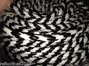 Bolo Cord Motorcycle Biker Vest Motorbike Waistcoat Braided PU/ Synth Leather   - Picture 1 of 6