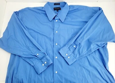 Camisa social Giorgio Brutini 3xl (34/35) azul botão para cima 1 bolso manga longa - Imagem 1 de 4