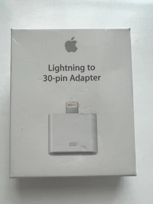 Genuine Apple Lightning to 30-pin Adapter MD823ZM/A OEM Apple Retail Packaging - Image 1 of 4
