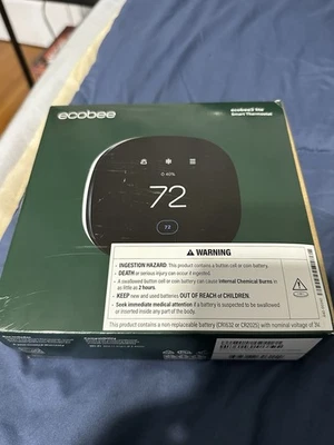 Ecobee3 Lite Smart Thermostat (EB-STATE3LT-02) Programmable Heat Cooling - Image 1 of 2