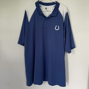 Indianapolis Colts Polo Herren 3XL NFL Team Shirt Bekleidung Blau Weiß Kurzarm - Bild 1 von 11