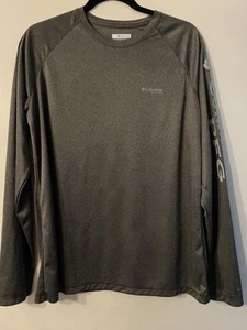 Columbia PFG Adult Gray Omni-Shade Long Sleeve Unisex Sz XL - Picture 1 of 7