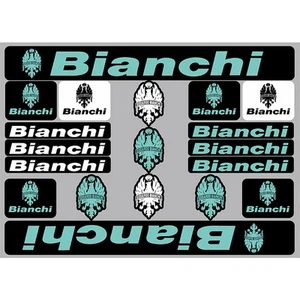 Adesivo Telaio per Bianchi MTB Mountain Bike Strada Bici Bicicletta Ciclismo Decalcomanie - Foto 1 di 4