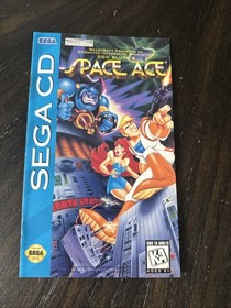 Sega CD Manual Only Space Ace W/Reg Card 