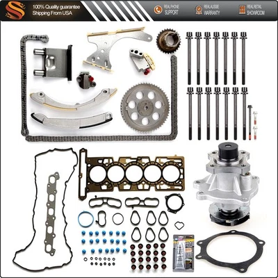 Juego de juntas de culata de 3,5 L para Chevrolet Colorado 2004 kit de cadena de distribución bomba de agua Foto 1 de 4