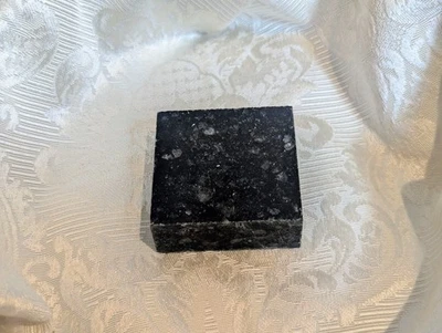 Corian Quartz Galaxy Black 2x2" Premium Tile DuPont Engineered Stone - Bulk Disc - Image 1 of 4