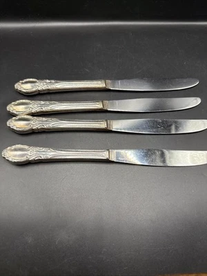 Juego de 4 cuchillos de cena WM Rogers Chatelaine Park Lane Oneida dote plateados de 9" Foto 1 de 4