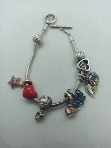 Bracciale PANDORA ORIGINALE con Charms Della Pixar - Foto 1 di 15